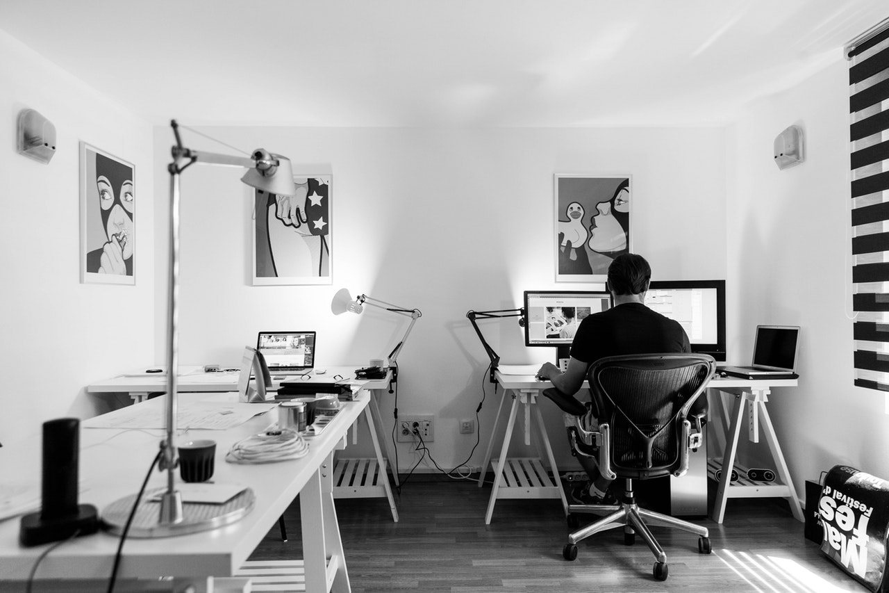 Man working in a small business